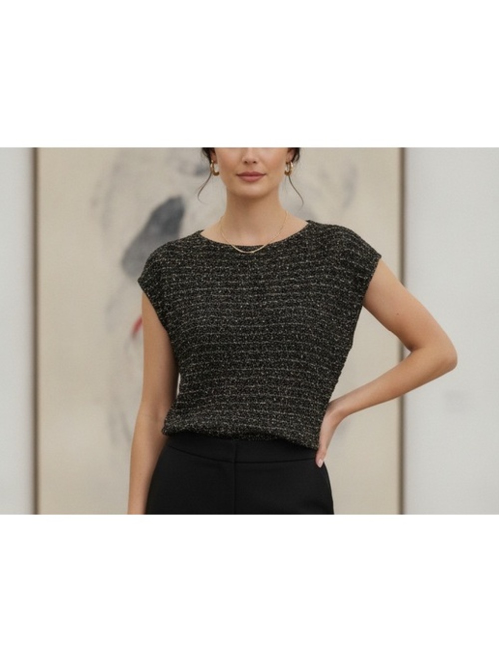 Eileen Fisher Loose Knit Italian Yarn Sweater Corpcore Size Medium